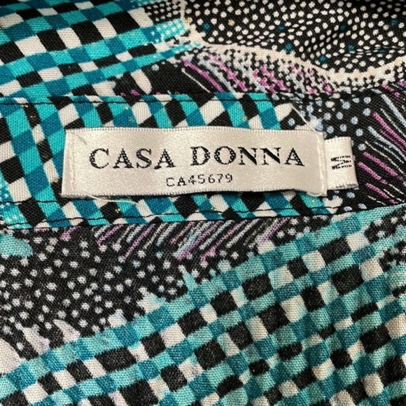 COTTON & Linen Blouse Funky Pattern - Picture 4 of 7